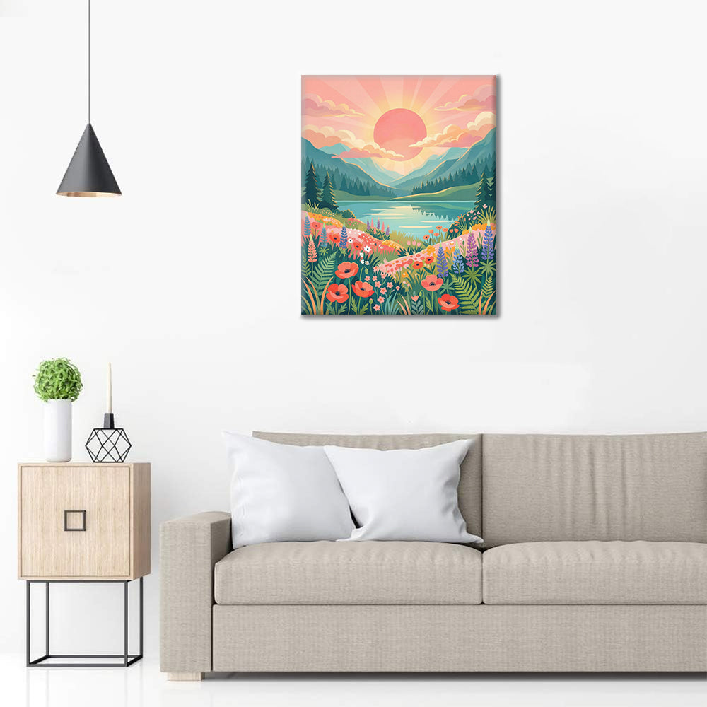 サンライズバレー - 数字で塗り絵