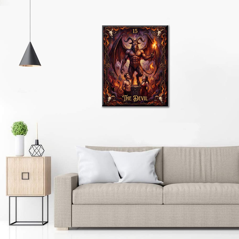 悪魔 - 数字で塗り絵