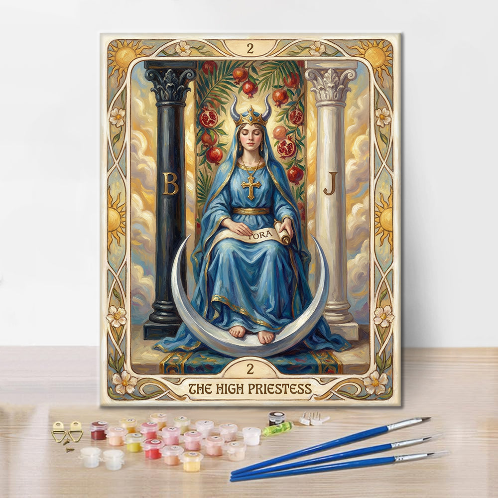 女教皇 - 数字で塗り絵