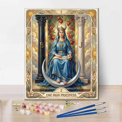 女教皇 - 数字で塗り絵