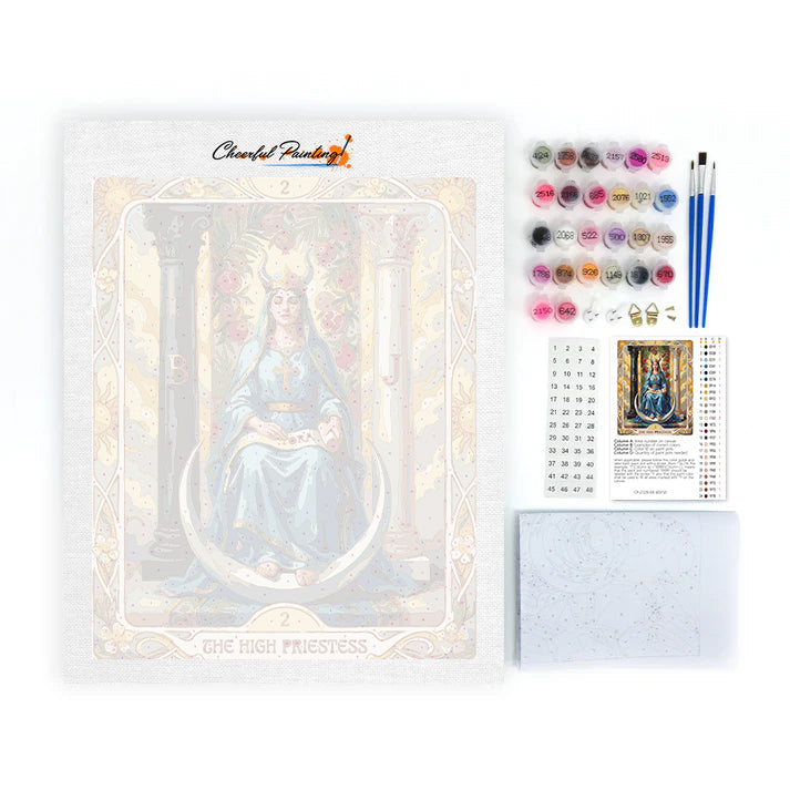 女教皇 - 数字で塗り絵