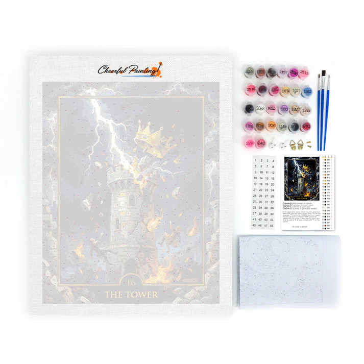 タワー - 数字で塗り絵