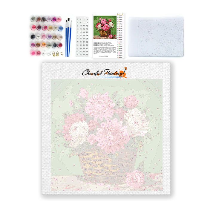 ブルーミング・ロマンス - ミニ数字で塗り絵