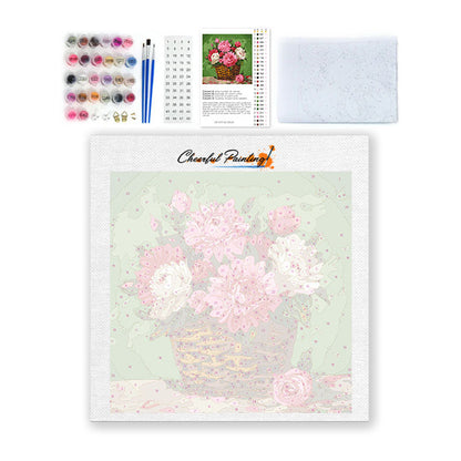 ブルーミング・ロマンス - ミニ数字で塗り絵