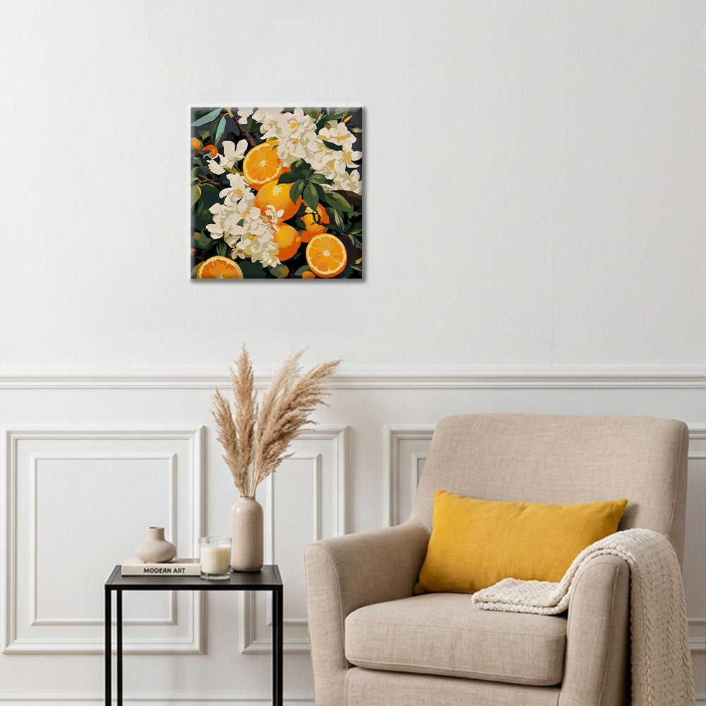 シトラスブロッサム - ミニ数字で塗り絵