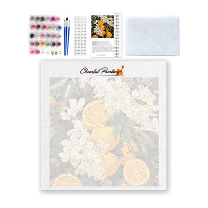 シトラスブロッサム - ミニ数字で塗り絵