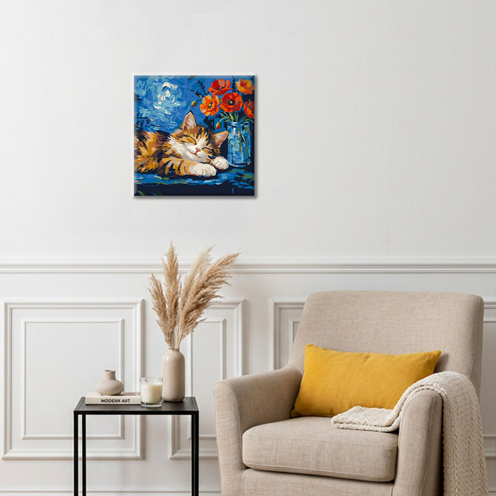 コージー・キャリコ - ミニ数字で塗り絵