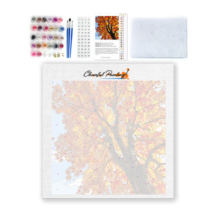 メープルスカイハーモニー - ミニ数字で塗り絵