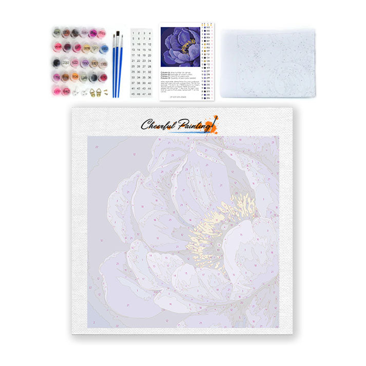 ミッドナイトブルーム - ミニ数字で塗り絵