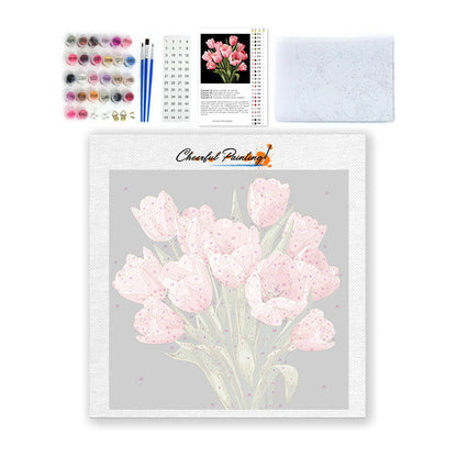 ミッドナイトチューリップス - ミニ数字で塗り絵