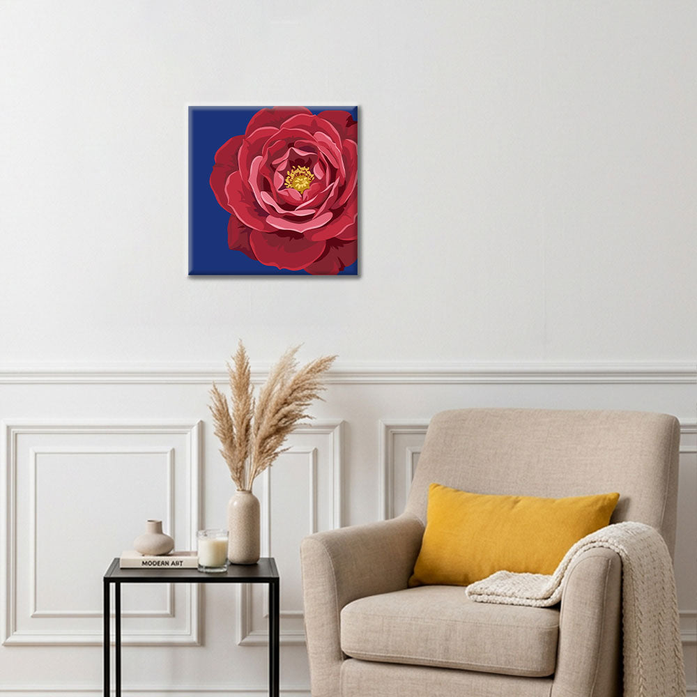 ロイヤルクリムゾン＆アズール - ミニ数字で塗り絵