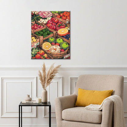 サニーストリートマーケット I - 数字で塗り絵