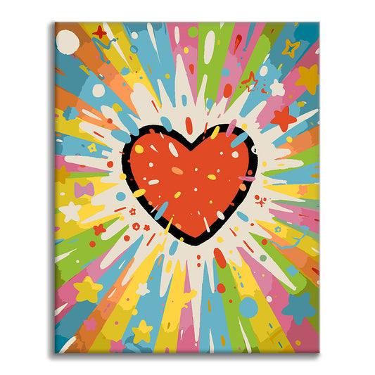コズミック・ラブ・ブラスト - 数字で塗り絵