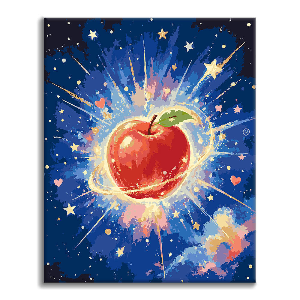 キースへリング　油彩画　キャンパス　鑑定　りんご キースへリング 油彩画 キャンパス 鑑定 りんご キースへリング油彩画