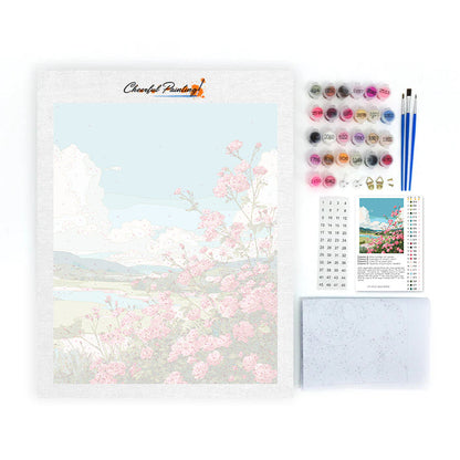 花咲く眺望 – 数字で塗り絵