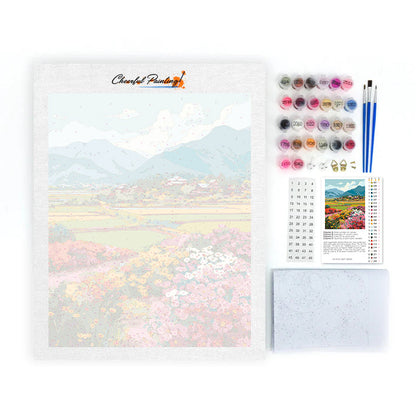 花咲く谷 – 数字で塗り絵
