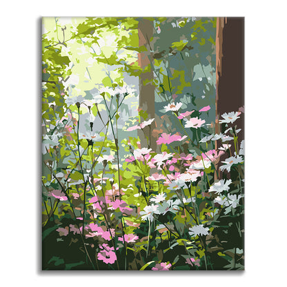 朝の野花 – 数字で塗り絵