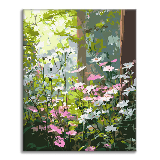 朝の野花 – 数字で塗り絵