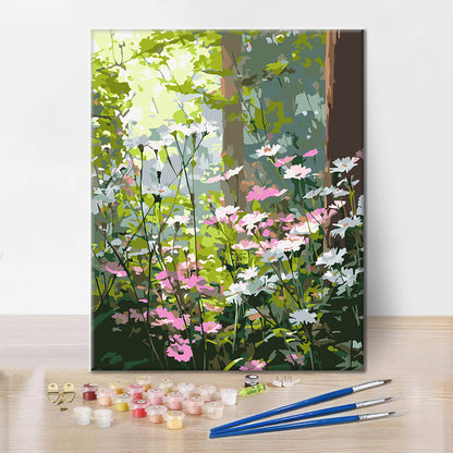 朝の野花 – 数字で塗り絵