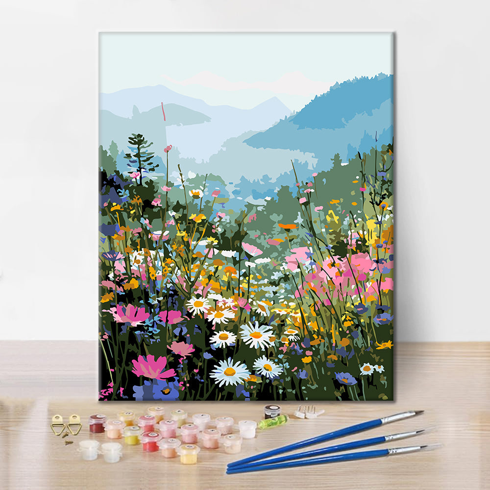 花と植物の構図｜数字油絵 – Cheerful painting®（JP）