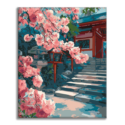 穏やかな庭 – 数字で塗り絵