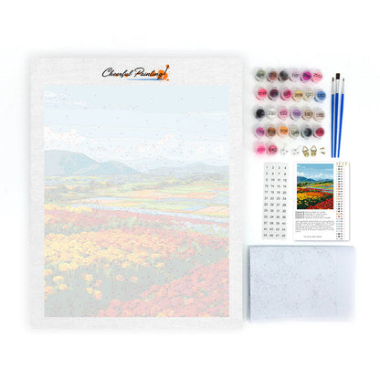 春の花景色 – 数字で塗り絵