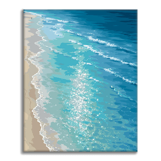 海岸線の静寂 - 数字で塗り絵
