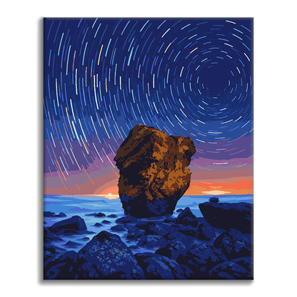 海上の星の軌跡 - 数字で塗り絵