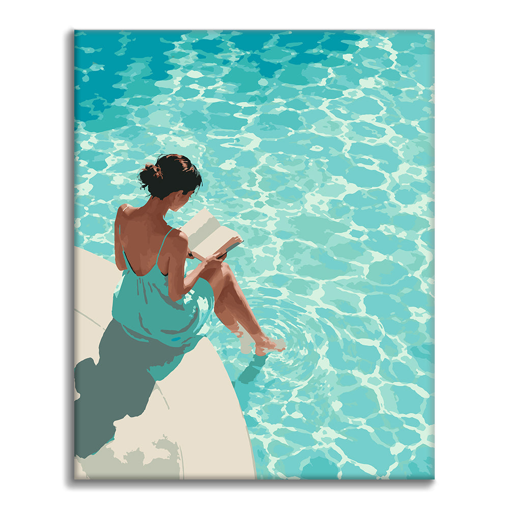 夏の読書 - 数字で塗り絵