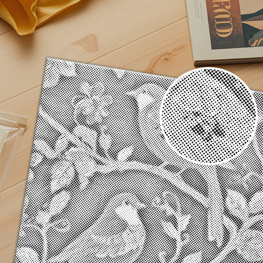 ボヘミアン風の金縁の鳥 - 点描画