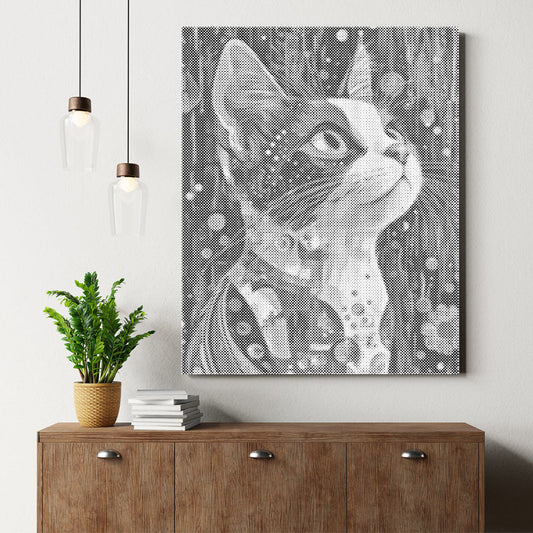 三毛猫 - 点描画キット
