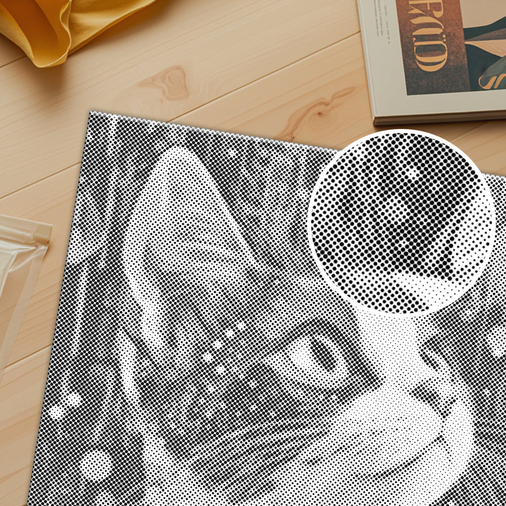 三毛猫 - 点描画