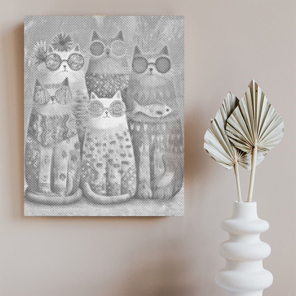 クールキャットクルー - 点描画
