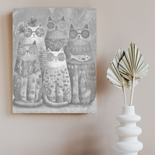 クールキャットクルー - 点描画キット