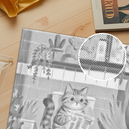 キティの読書 - 点描画