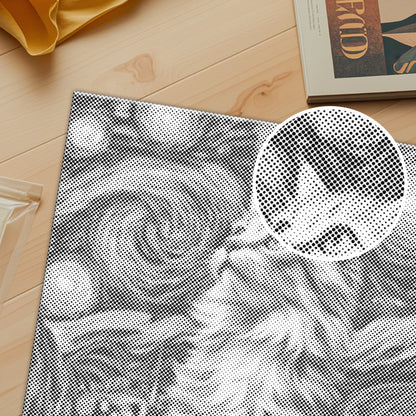 星空の猫 - 点描画
