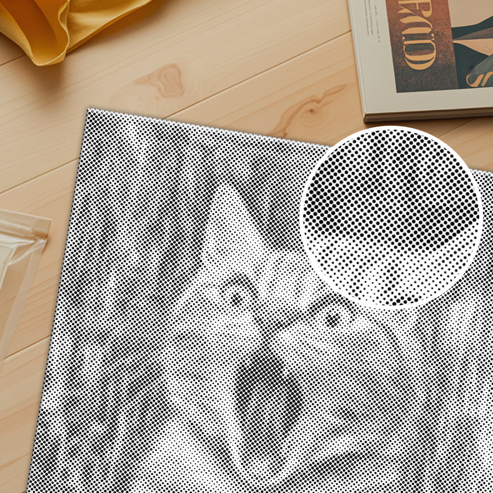 猫の叫び - 点描画