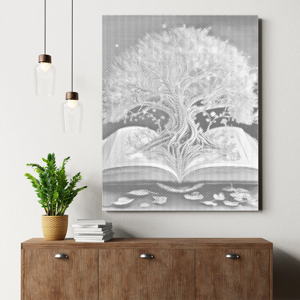 本の中の聖なる木 - 点描画キット
