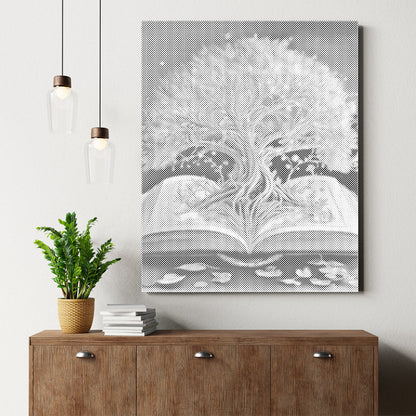 本の中の聖なる木 - 点描画キット