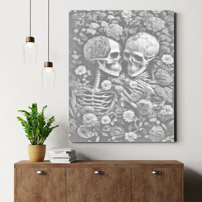 花の海とスケルトン - 点描画キット