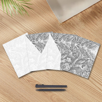 南国のオウムと滝 - 点描画キット