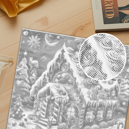 クリスマスのキャンディハウス - 点描画キット