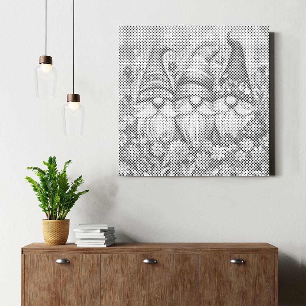 花のノームたち - 点描画キット