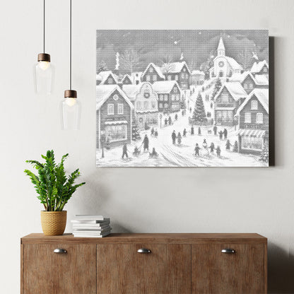 クリスマス村の物語 – ドットペインティング
