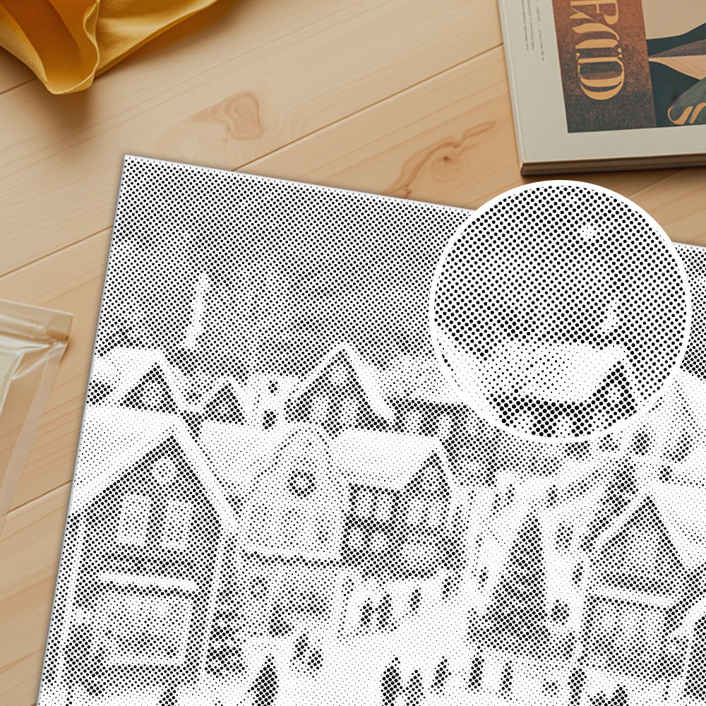 クリスマス村の物語 – ドットペインティング