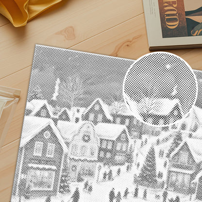 クリスマス村の物語 – ドットペインティング