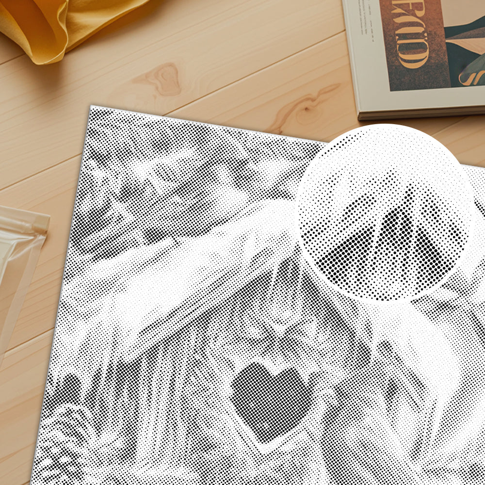 魅力的な冬景色 – ドットペインティング