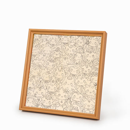 モンスターマッシュ - 木製ぬりえパズル