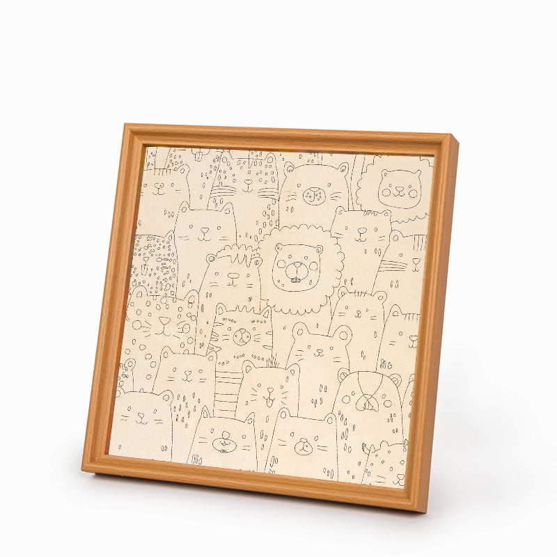 柴犬 - 木製ぬりえパズル