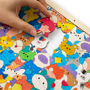 🔥木製ぬりえパズル